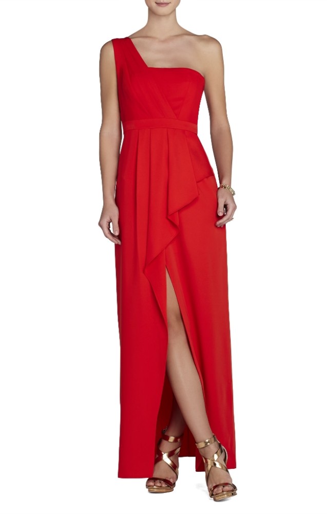 bcbg-red-kristine-one-shoulder-peplum-gown-product