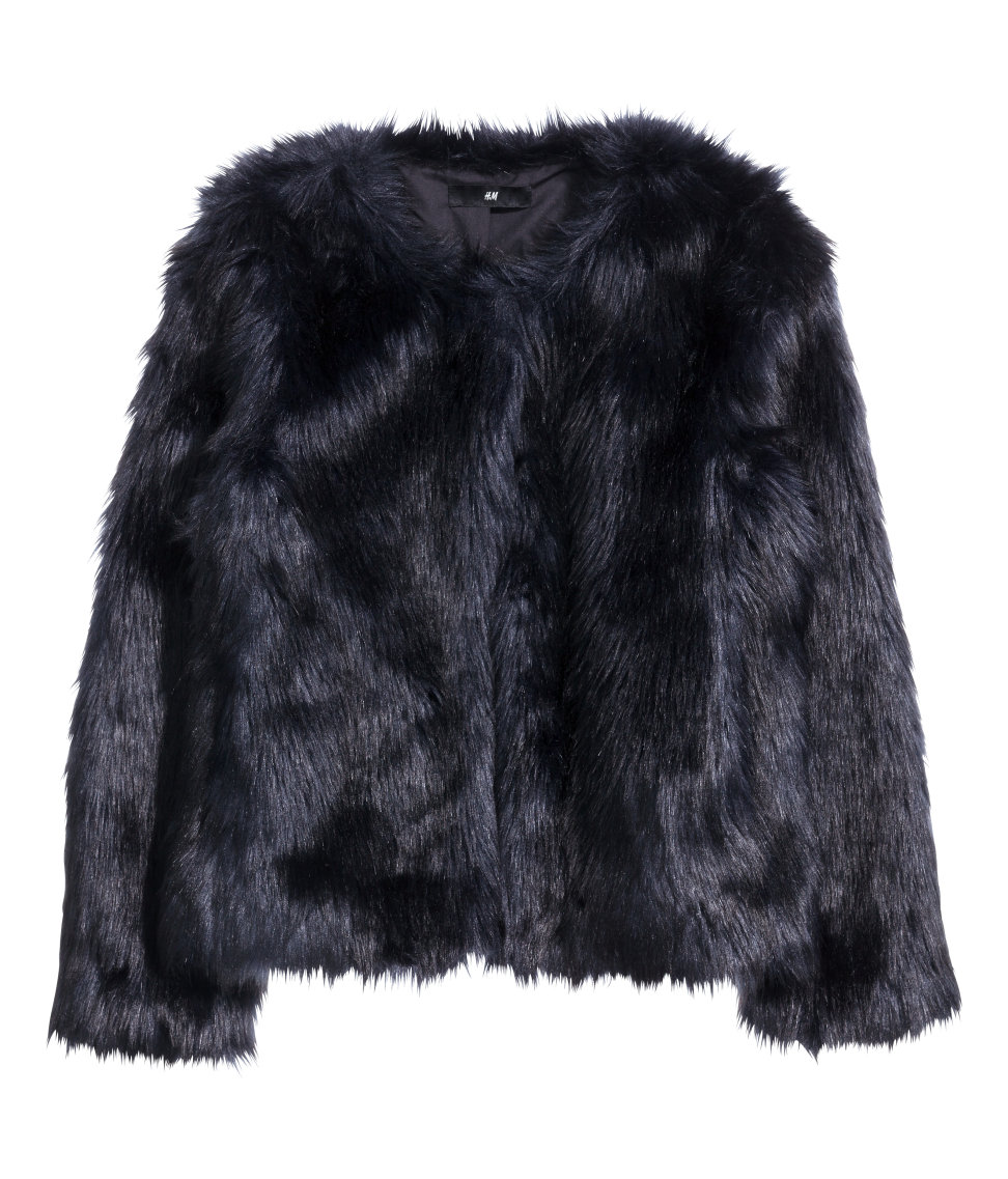 Bomb Product of the Day: H&M’s Black Faux Fur Jacket – Fashion Bomb Daily