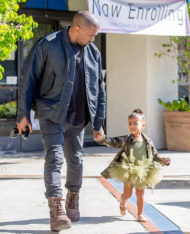kanye west and north west fashion bomb daily