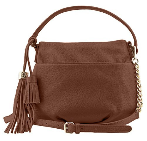 88 handbags Peggy Caramel Convertible Mini Hobo Bag