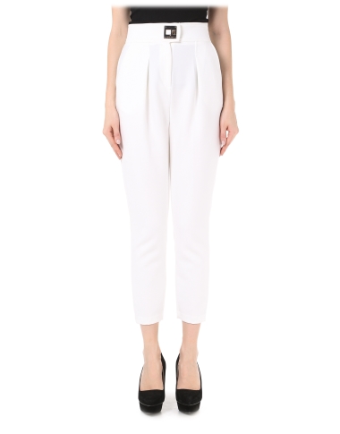 elisabetta-franchi-white-pants
