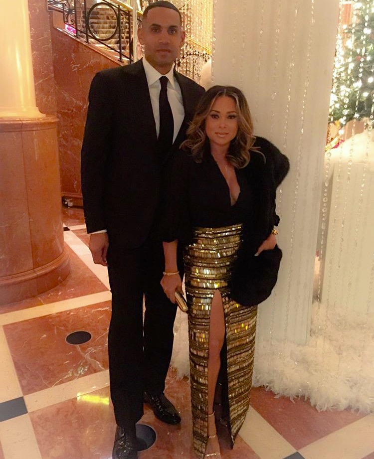Lovely couple Grant Hill and Tamia Hill got glam for the UNCF Mayor's Masked Ball in Atlanta.