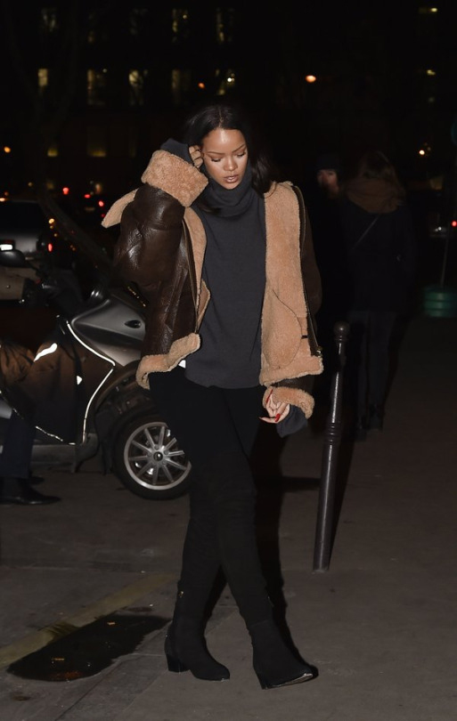 _00-Rihanna's-Paris-Les-Vetements-Brown-Leather-Shearling-Jacket-and-Chanel-Suede-Over-the-Knee-Boots
