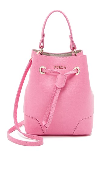9 Splurge- Solange Knowles's Havana, Cuba Furla Pink Stacy Bucket Bag