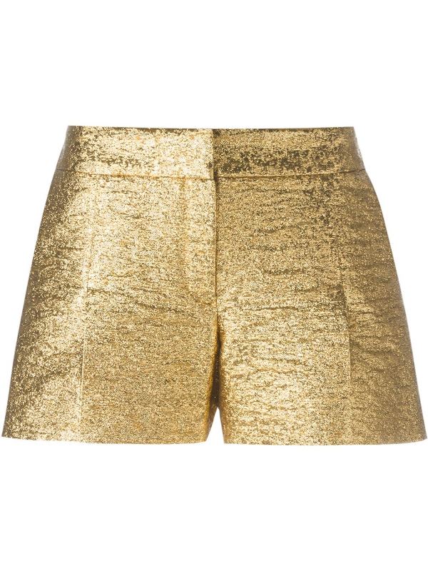 lanvin-gold-metallic-shorts