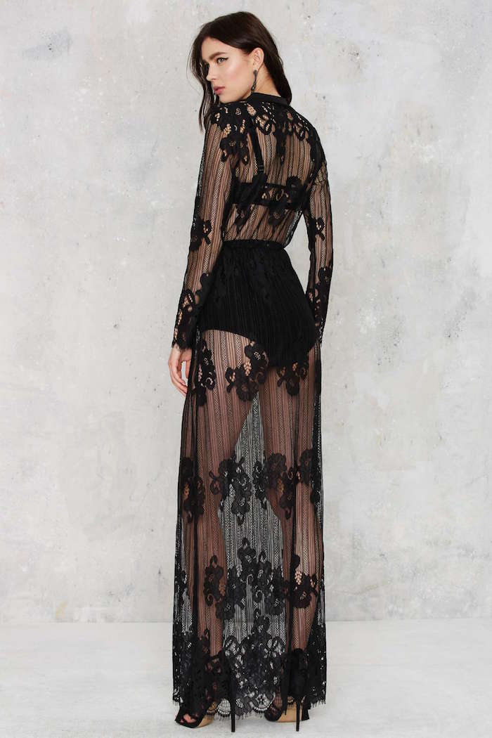 3-nastygal-sheer-floral-black-lace-up-maxi-dress