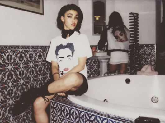 Bomb Product of the Day FKA Twig's Screen Printed White T-Shirt