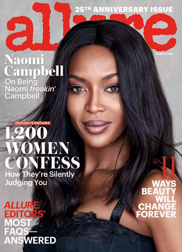 naomi campbell for allure march 2016