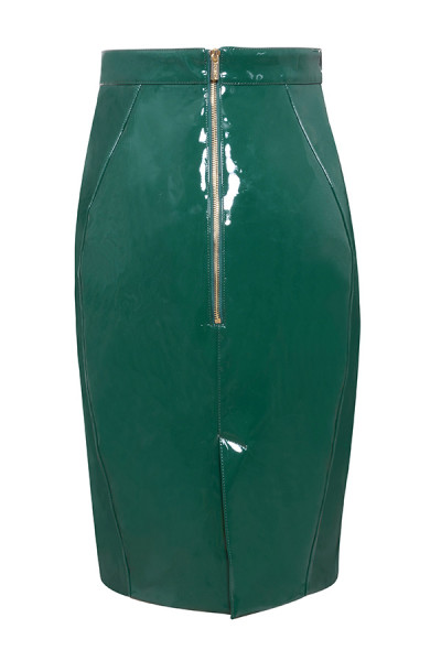 Bomb-Product-of-the-Day-House-of-CB-Rodell-Evergreen-Patent-Vegan-Leather-Pencil-Skirt-1