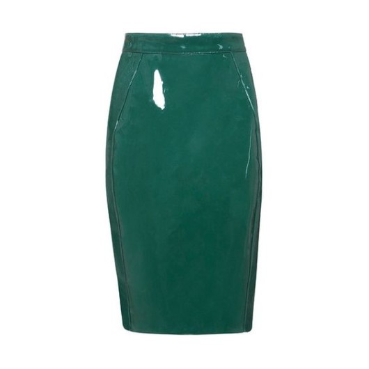 Bomb-Product-of-the-Day-House-of-CB-Rodell-Evergreen-Patent-Vegan-Leather-Pencil-Skirt-2