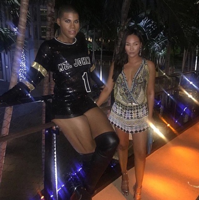 Duckie Confetti's Custom Jersey Sequined Dresses and Jumpsuits ej johnson