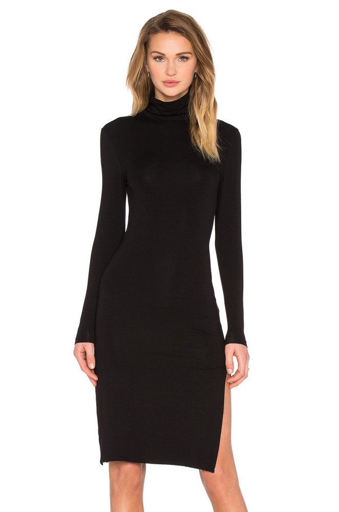 Steal: Gigi Hadid’s New York City’s Trois Mulder Black Turtleneck Dress