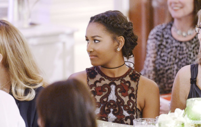 How stunning is Sasha Obama as spied at the White House State Dinner?