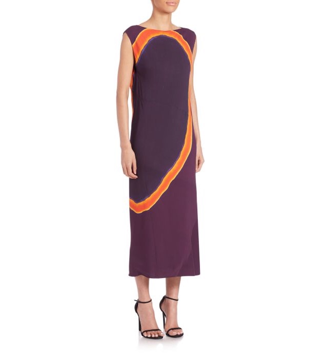 Narciso Rodriguez Sleeveless Printed Midi Dress saks
