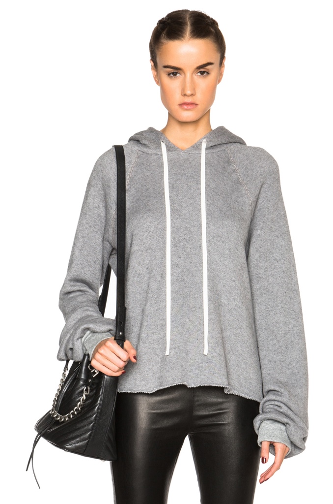 Splurge: Kendall Jenner’s LAX Airport Unravel Oversized Cashmere Hoodie ...