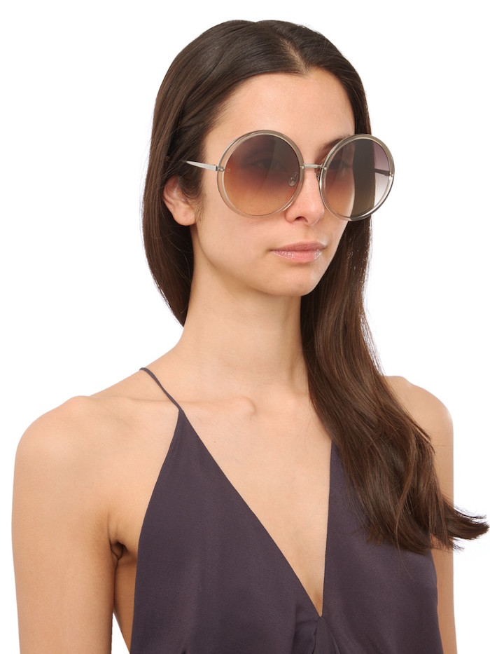 3-linda-farrow-oversized-Acetate Round Frame-sunglasses
