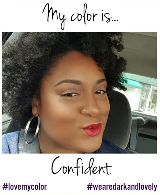 @ModernDayConfidence says her color is confident. Boom!