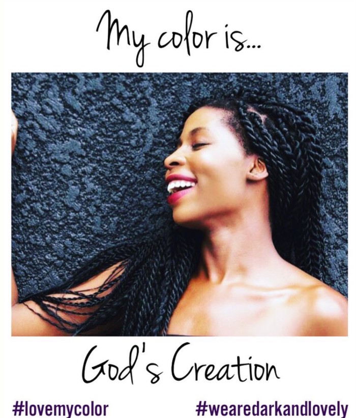 @TheVirtuousStyle says her color is God's Creation