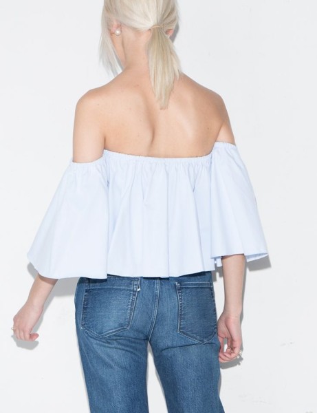 Bomb-product-of-the-day-pixie-market-Light-Blue- Crop-off-the-shoulder-top-2