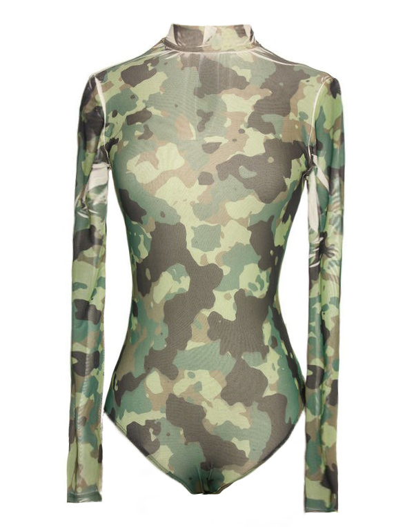 Khloe Kardashian's Instagram Love x Labels Camouflage 'Army' Bodysuit