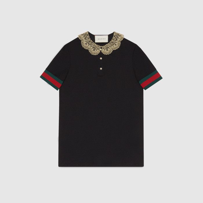 Marlo-Hampton-Gucci-Cotton-Piquet-Jersey-Polo-Shirt