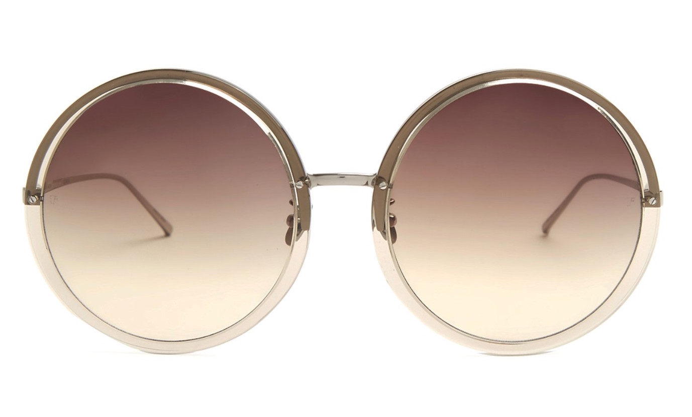 linda-farrow-oversized-Acetate Round Frame-sunglasses