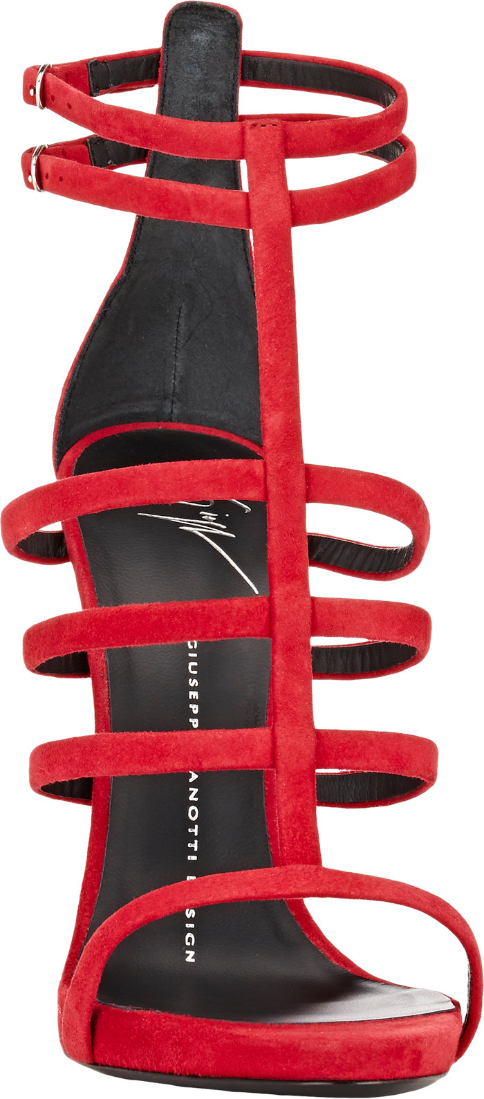 giuseppe zanotti red sandals