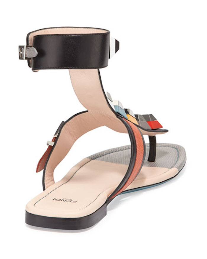 3-fendi-multicolor-studded-flat-ankle-wrap-sandals