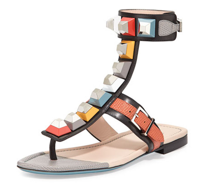 fendi-multicolor-studded-flat-ankle-wrap-sandals