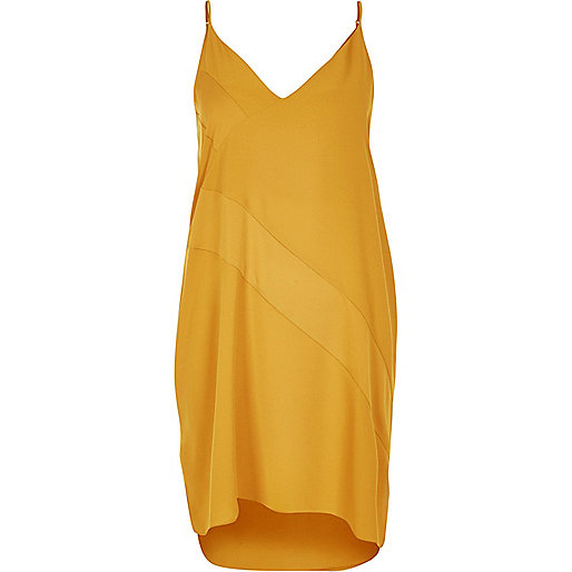 river-island-yellow-panel-slip-dress