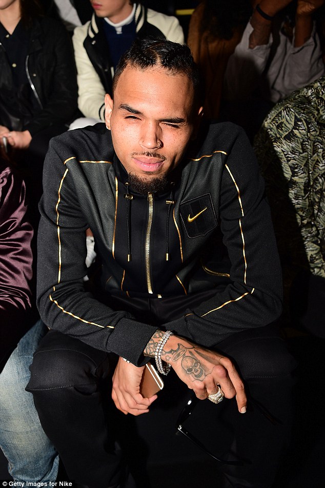 Chris-Brown-Nike-Lab-Olivier-Rousteing-Fashion-Launch-jacket-pants-3