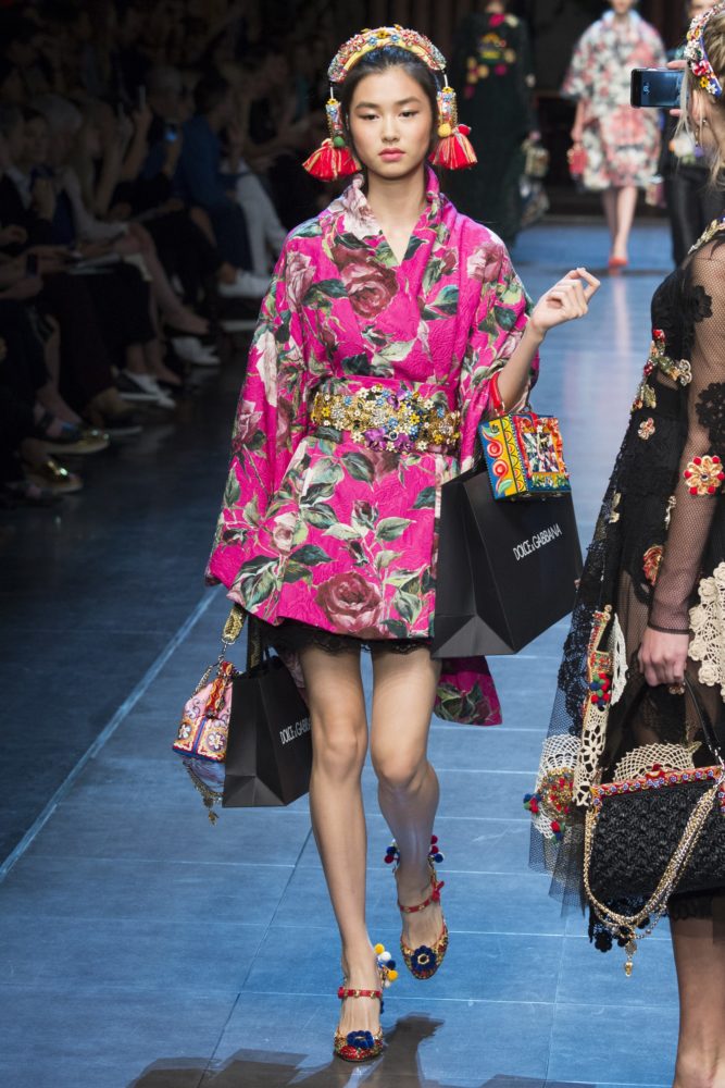 Dolce-Gabbana-Spring-2016-Floral-Kimono-Dress-1