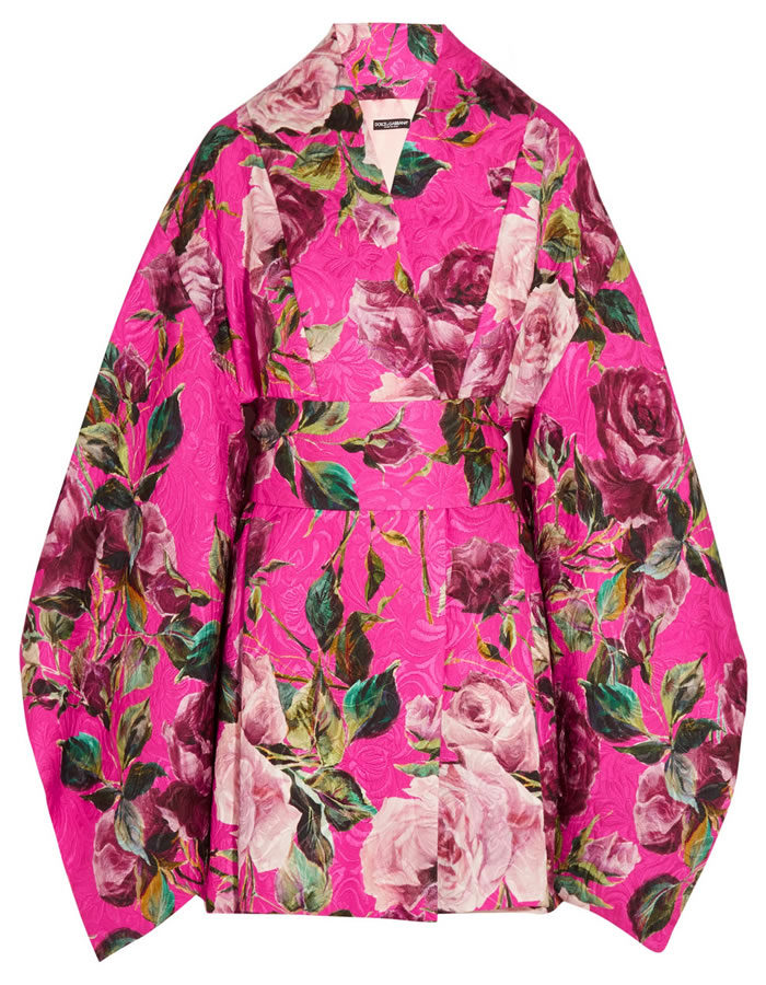 Dolce-Gabbana-Spring-2016-Floral-Kimono-Dress-2