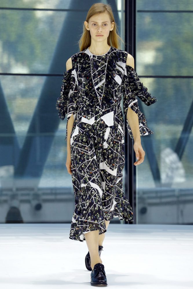 4 First Lady Michelle Obama's Madrid Preen Spring 2016 Black and White Printed Boyer Dress