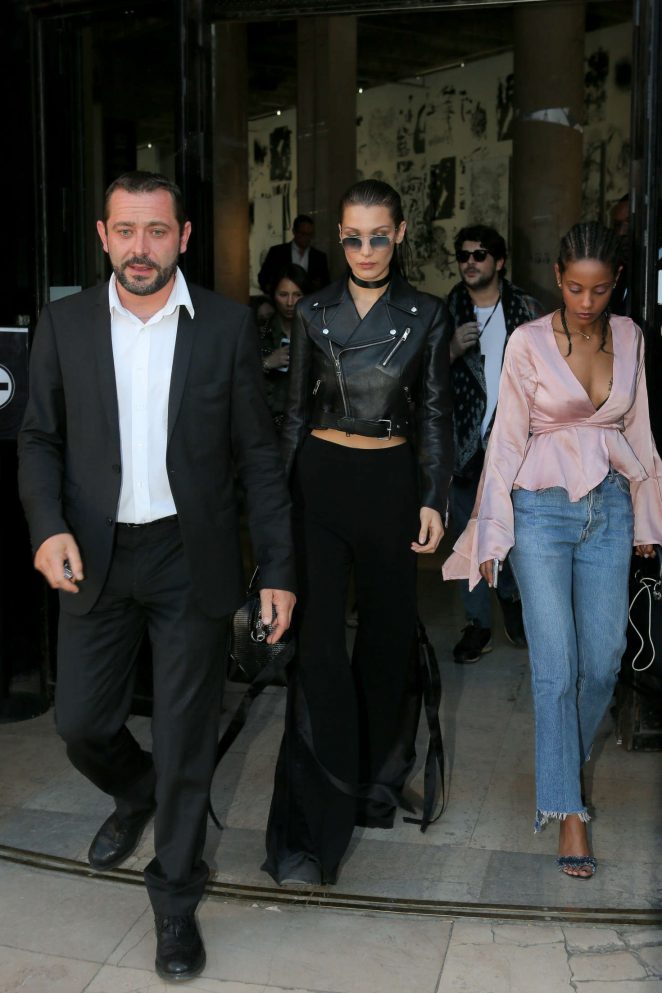 Bella-Hadid--Leaving-the-Alexandre-Vauthier-Fashion-Show-vintage-gaultier-givenchy-2
