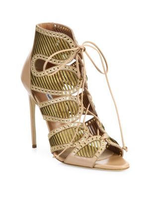 Brian-atwood-lazer-cut-lace-up-sandals
