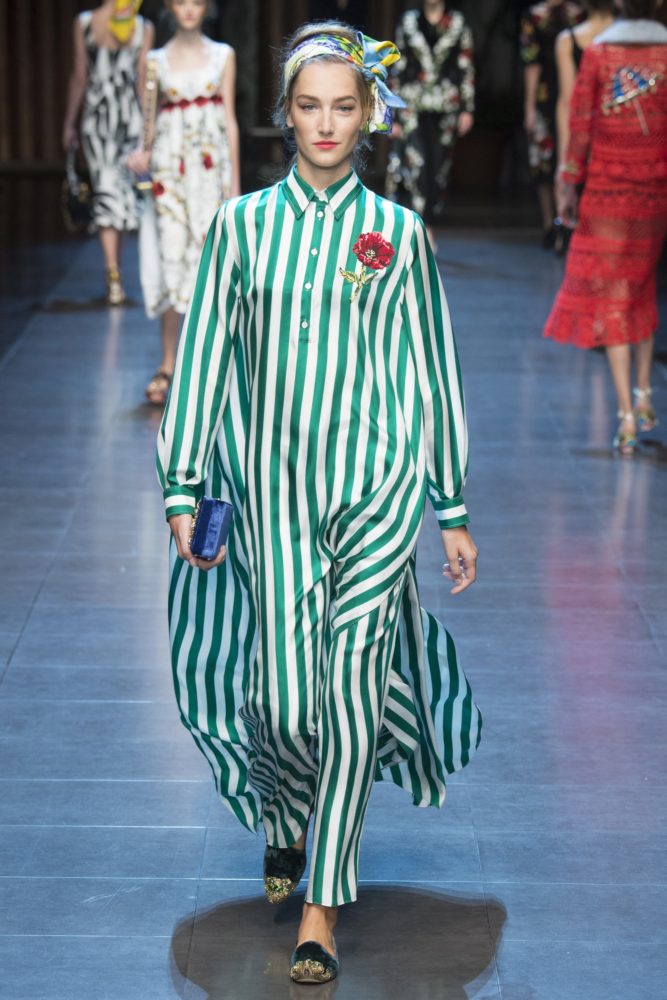 Dolce-Gabbana-Spring-2016-Striped-Dress-1