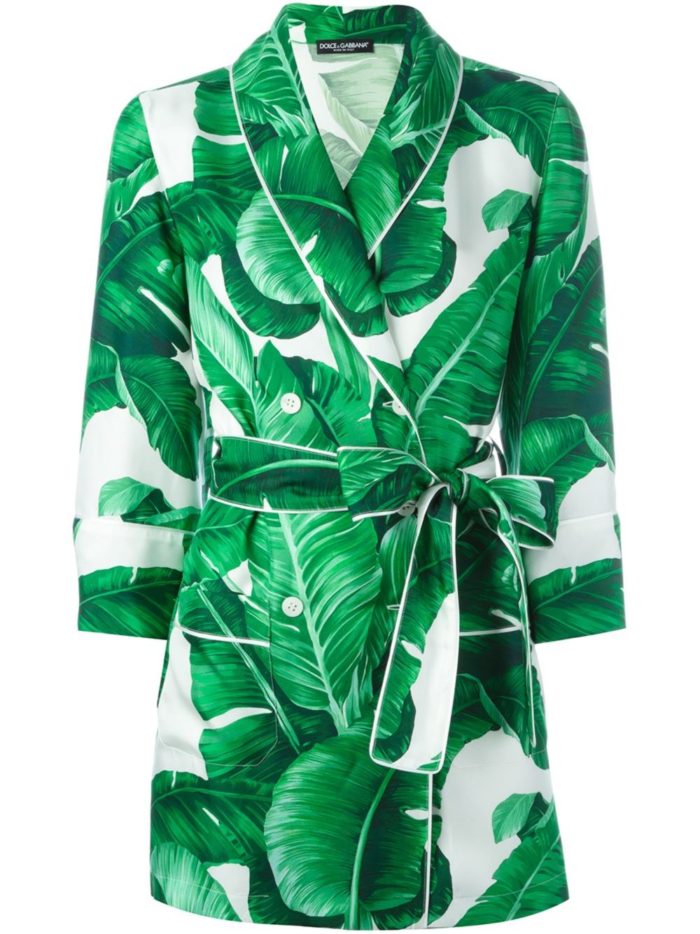Splurge: Marjorie Harvey's Vacation Dolce & Gabbana Banan Leaf Printed  Blazer, Bralette, and Trousers