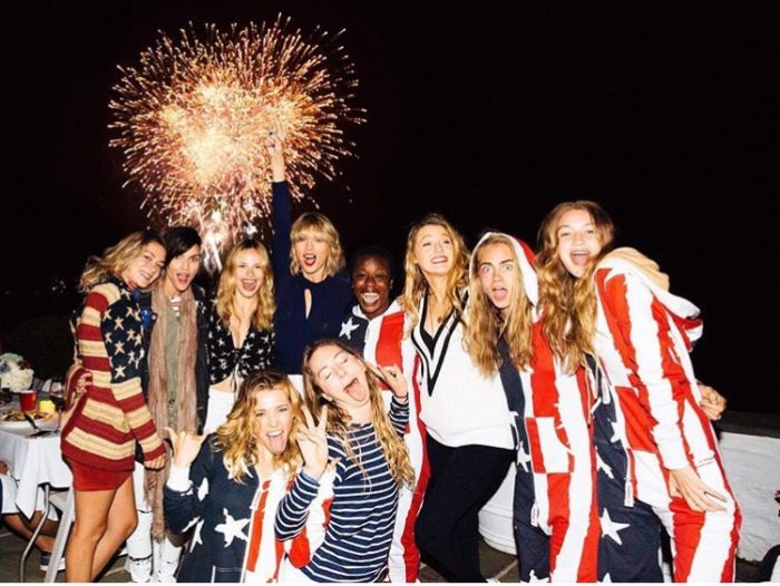 Taylor Swift squad 4th of July