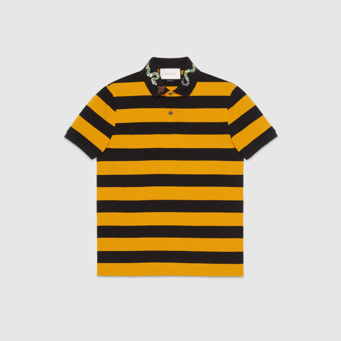 Two Chainz's Atlanta Prive Gucci Striped Polo with Snake Embroidery