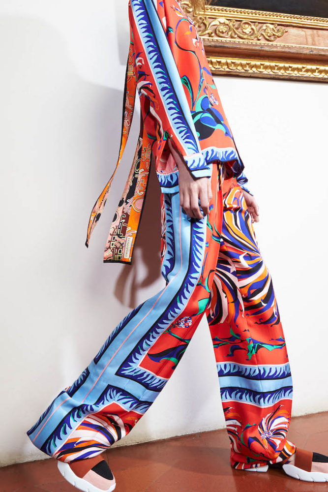 beyonce emilio pucci paris printed top and bottom