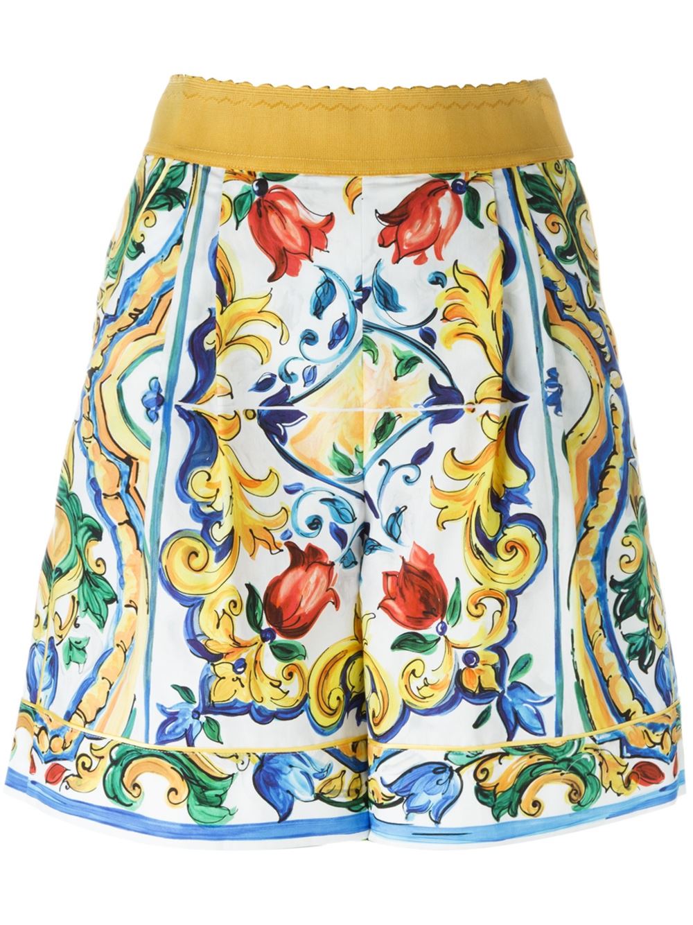 dolce-gabbana-majolica-print-multicolor-shorts – Fashion Bomb Daily