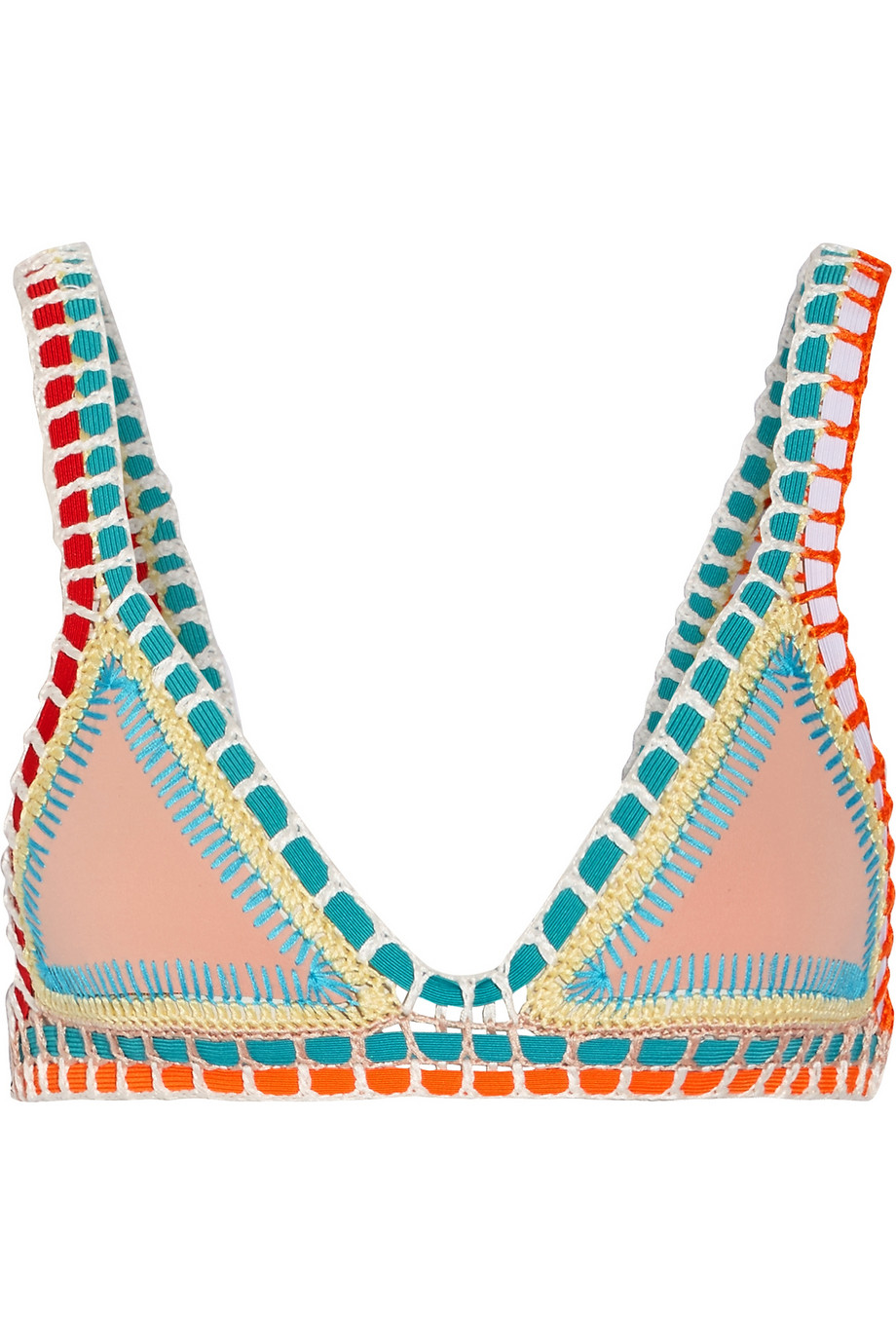 Splurge: Margot Robbie’s Hawaii Kiini Luna Crochet Trimmed Triangle ...