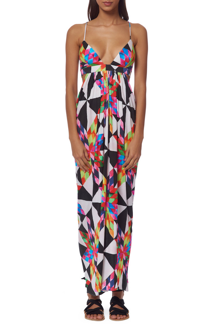 mara-hoffman-multicolor-fractal-print-cut-out-side-spaghetti-strap-maxi-dress