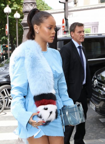 Hot! or Hmm… Rihanna’s Paris Fendi Fall 2016 Fur Stole, Marques Almeida ...