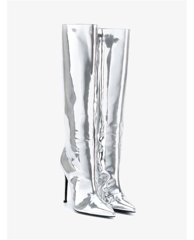 Balenciaga-Mirror-Effect-Silver-Boots-1