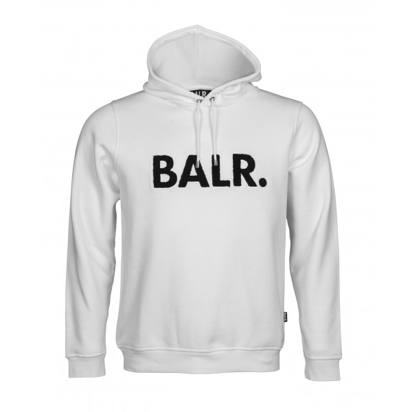 Embroidered hoodie white-balr