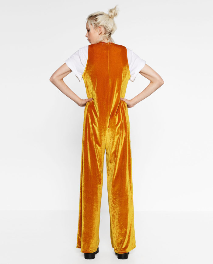 Zara-Orange-Velvet-Jumpsuit-4