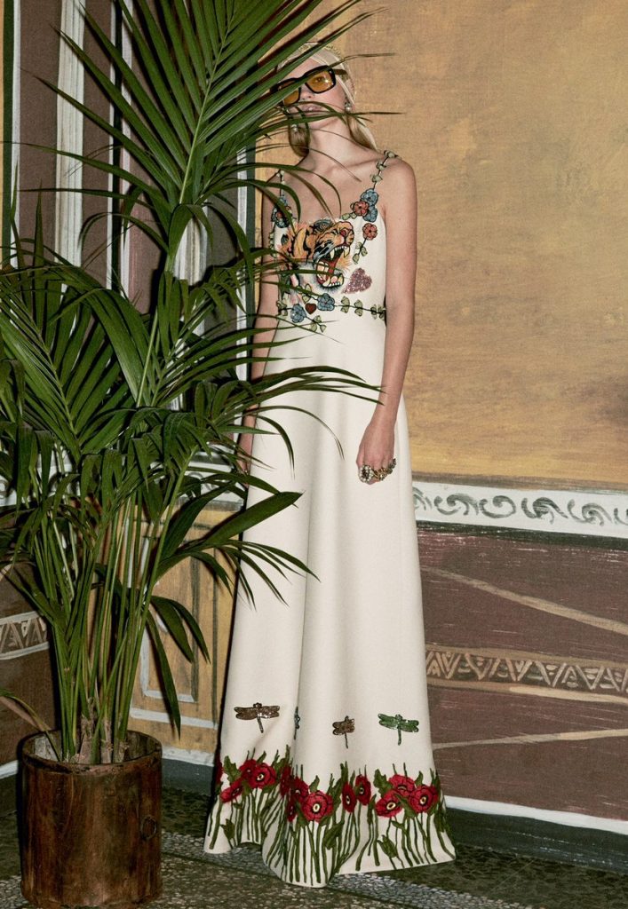 gucci-pre-fall-2016-tiger-floral-embroidered-gown