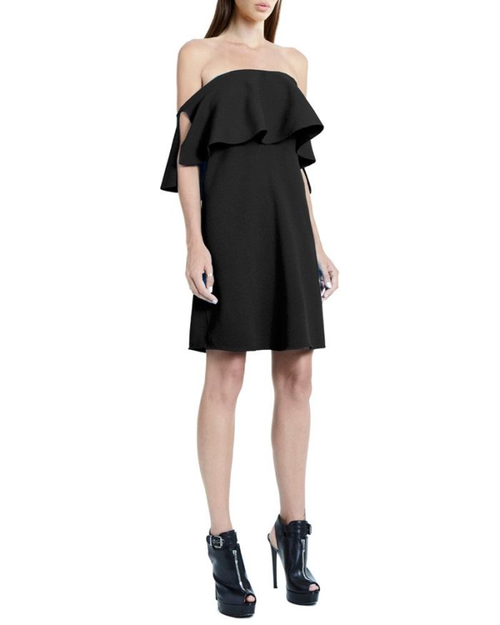 rvn-black-flat-jacquard-off-the-shoulder-a-line-dress